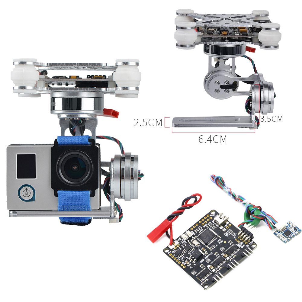 Drone Gimbal 3 Axis - RCTOSKY 3-Axis Brushless Gimbal Camera Mount