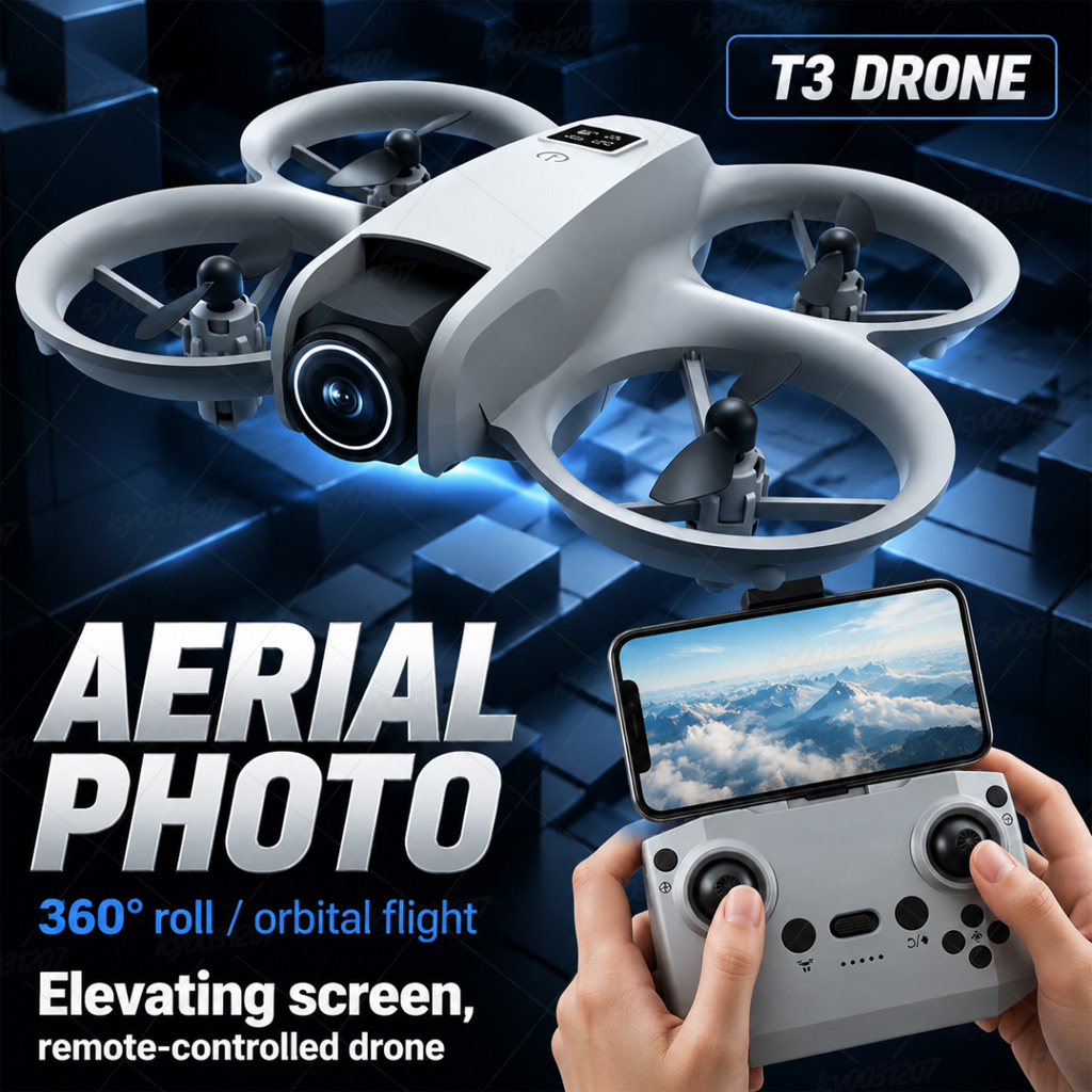 Drone Gimbal Brushless - NEW T3 Mini 8K Drone Dual