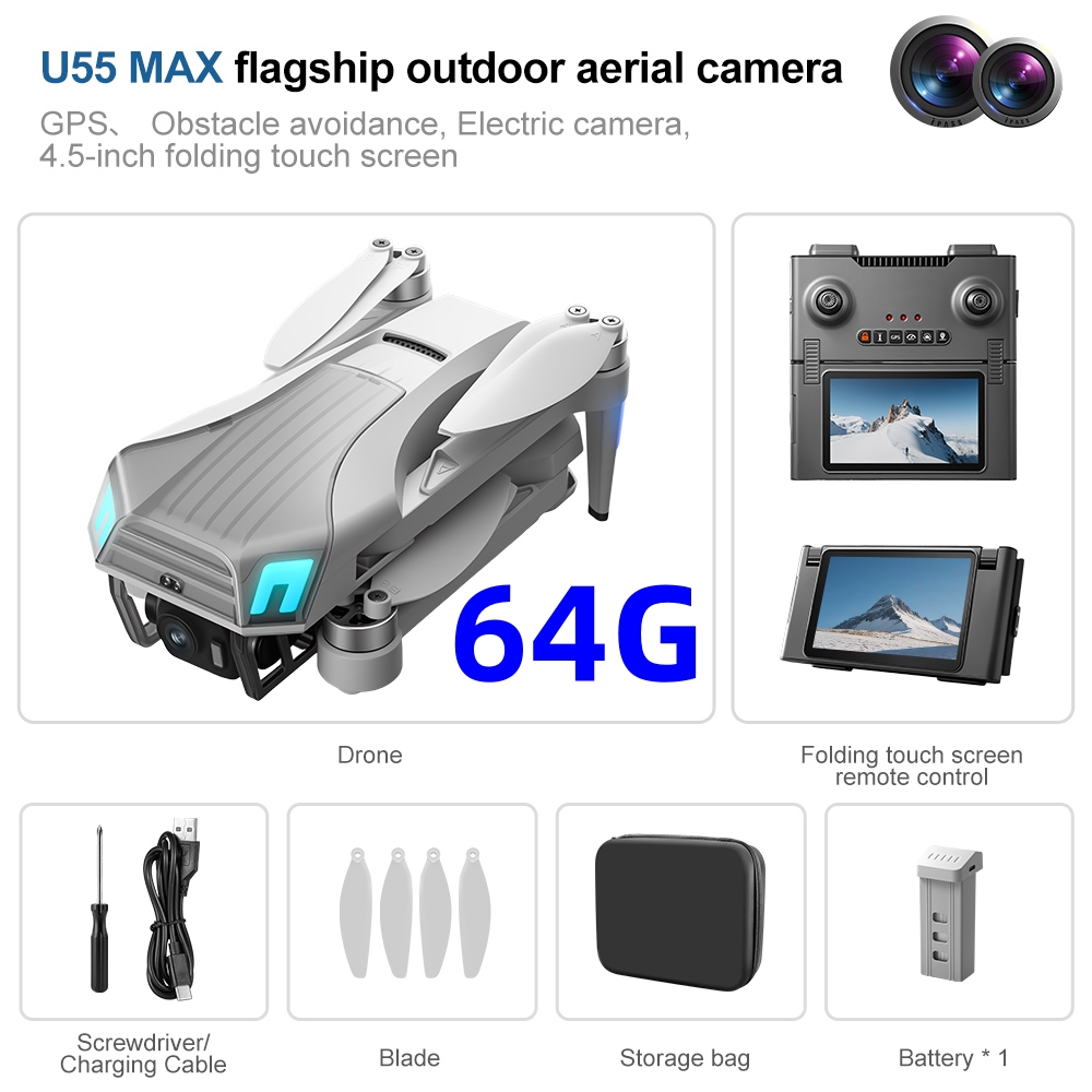 NCZOBOE U55 Profesional GPS Dr - Drone Gimbal 2 Axis review and price