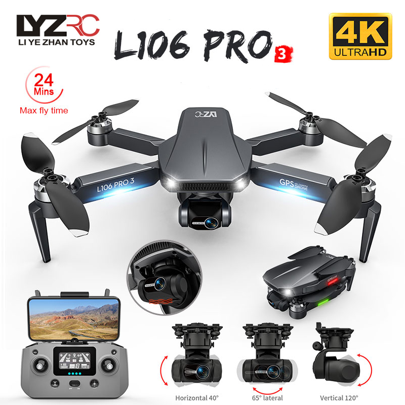 L106 Pro 3 Drone 5G WIFI FPV F - Drone Gimbal Brushless review and price
