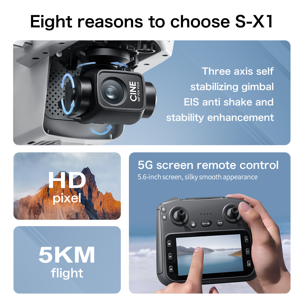 Top Deal S-X1 MAX GPS Drone 3  - Drone Gimbal 3 Axis review and price